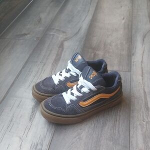 Vans Kids' Black and Orange Sneakers